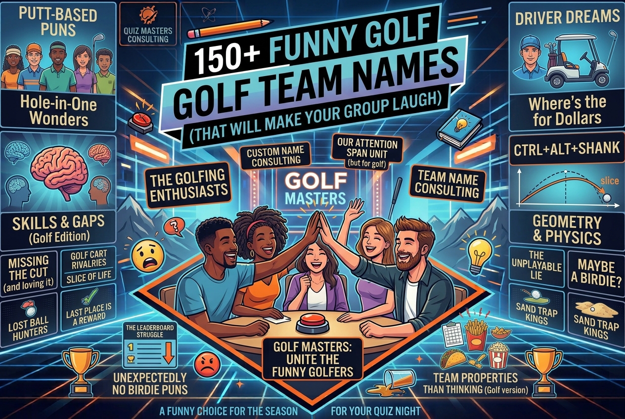 funny golf team names