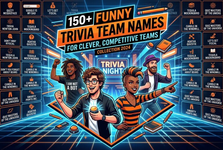 funny trivia team names