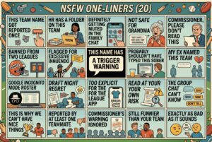 inappropriate fantasy football team names