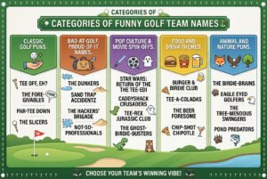 funny golf team names