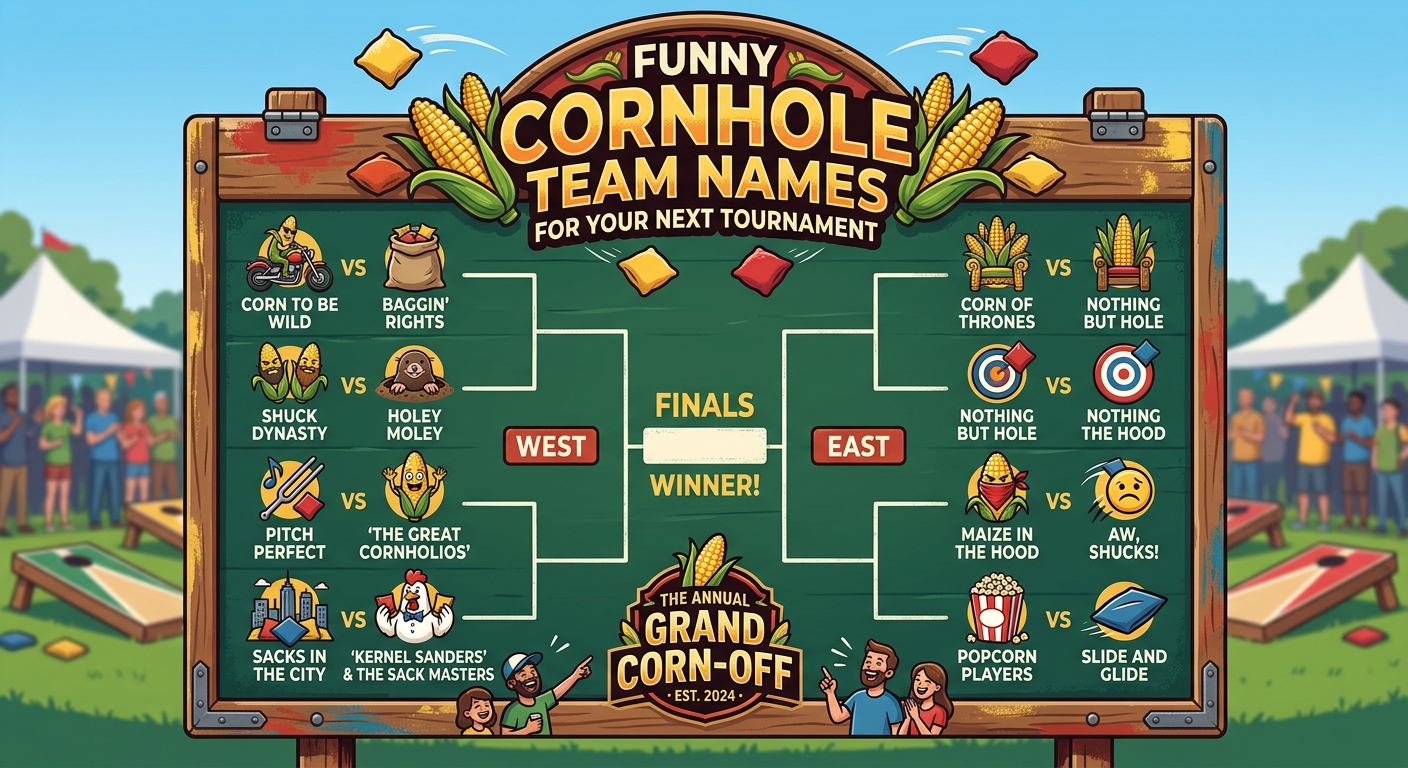 funny cornhole team names