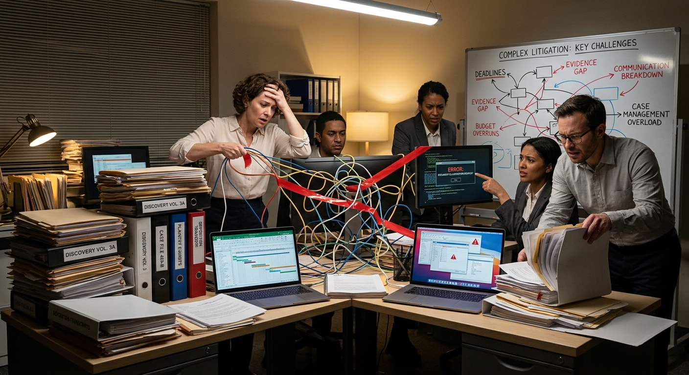legal teams case management challenges complex litigation