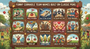 funny cornhole team names