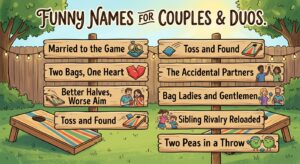 funny cornhole team names